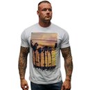 DAVE KENT T-Shirt PALMS weiß
